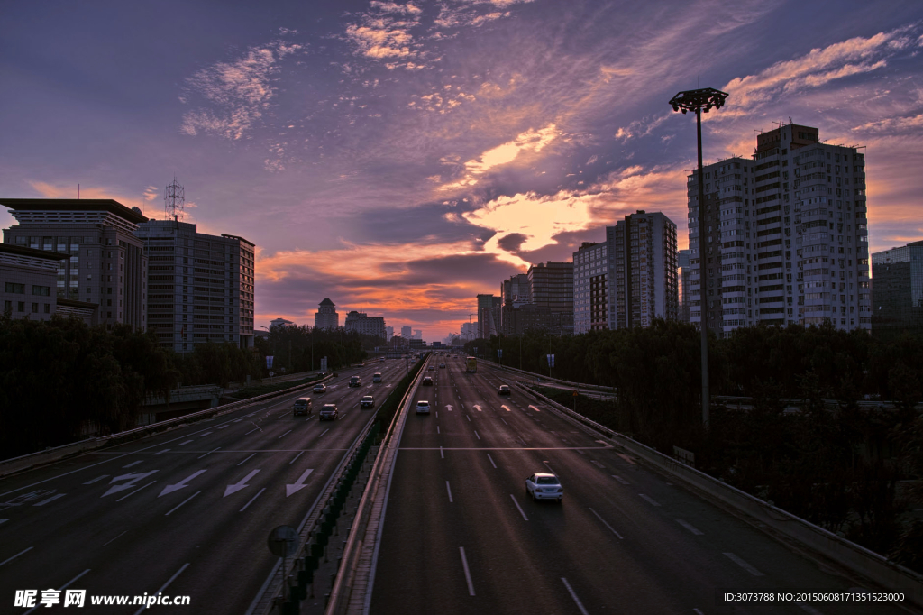 城市的早晨