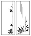 竹子移门花纹