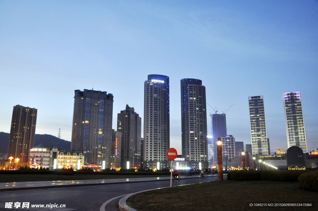 大连星海广场城市夜景