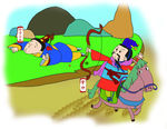 传统典故儿童成语故事插画图片