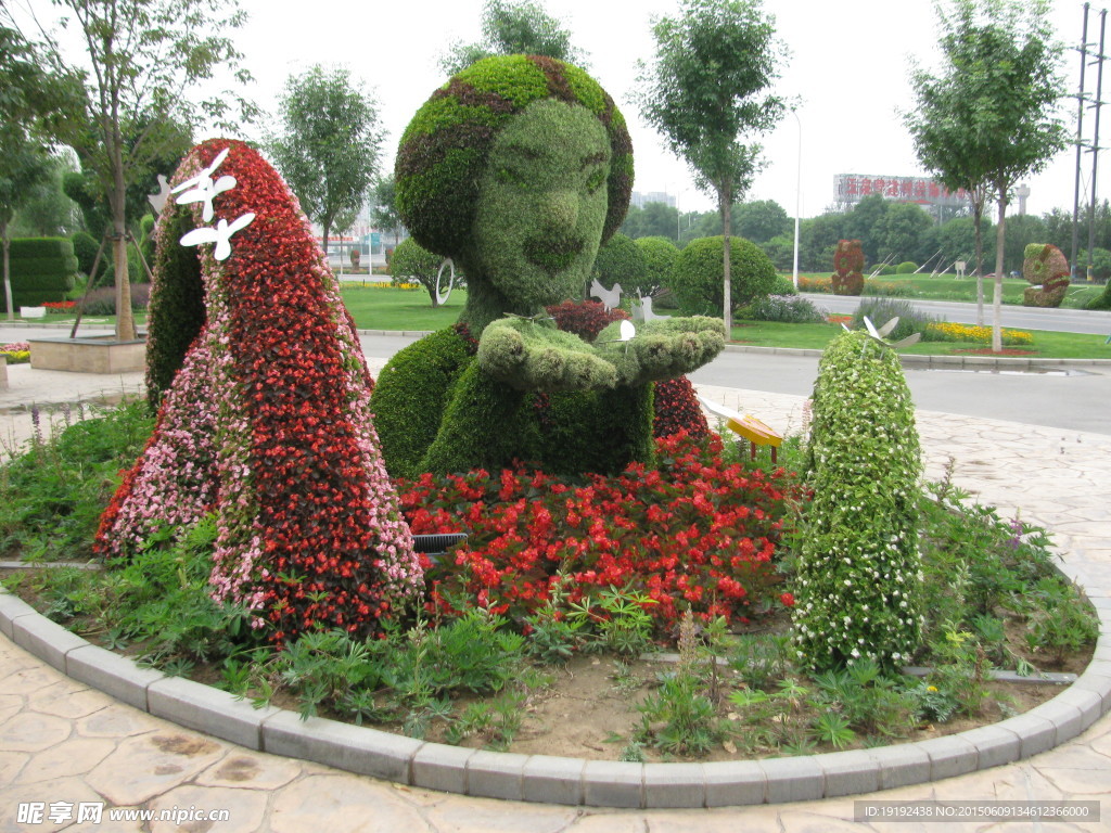 立体花坛