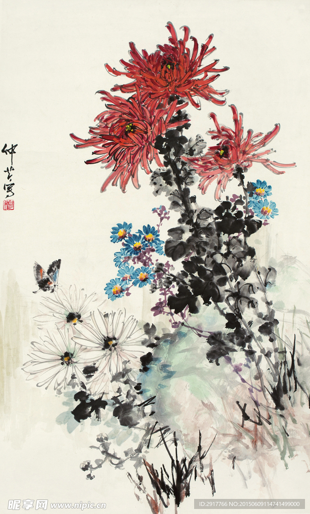 秋菊图