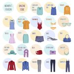 服装彩色图标