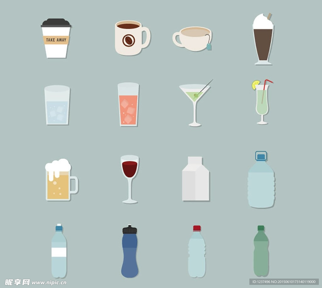 16款饮品图标