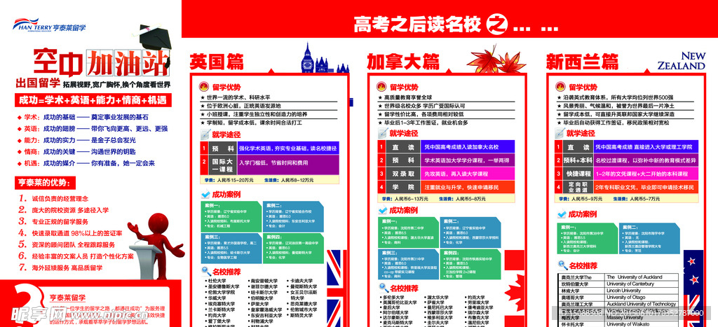 国外中学折页内页设计