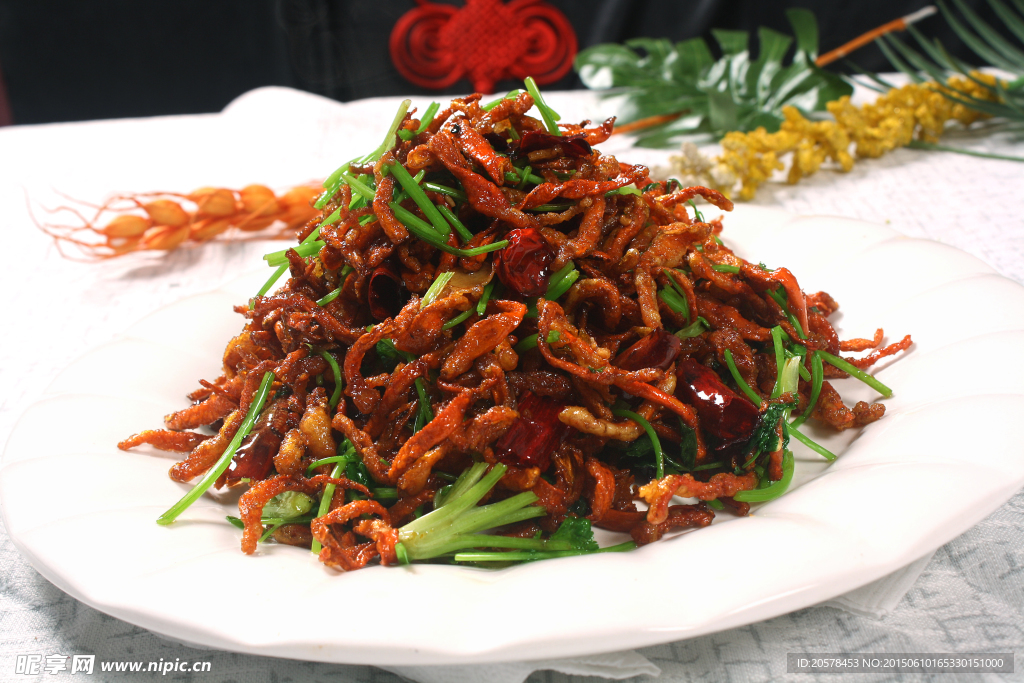煸炒虾草花