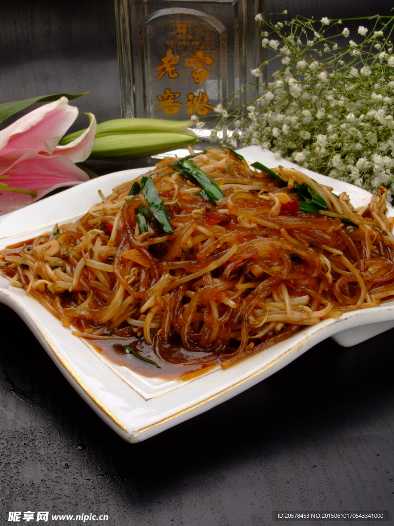 豆芽炒粉