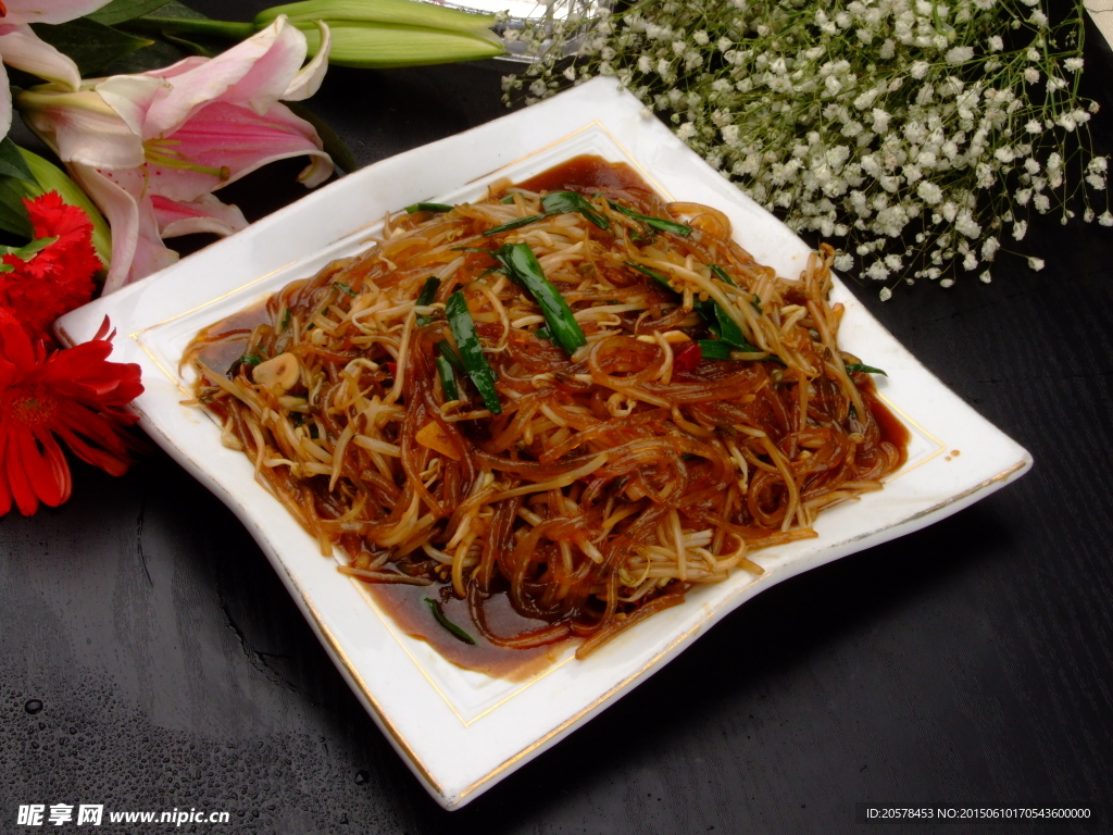 豆芽炒粉