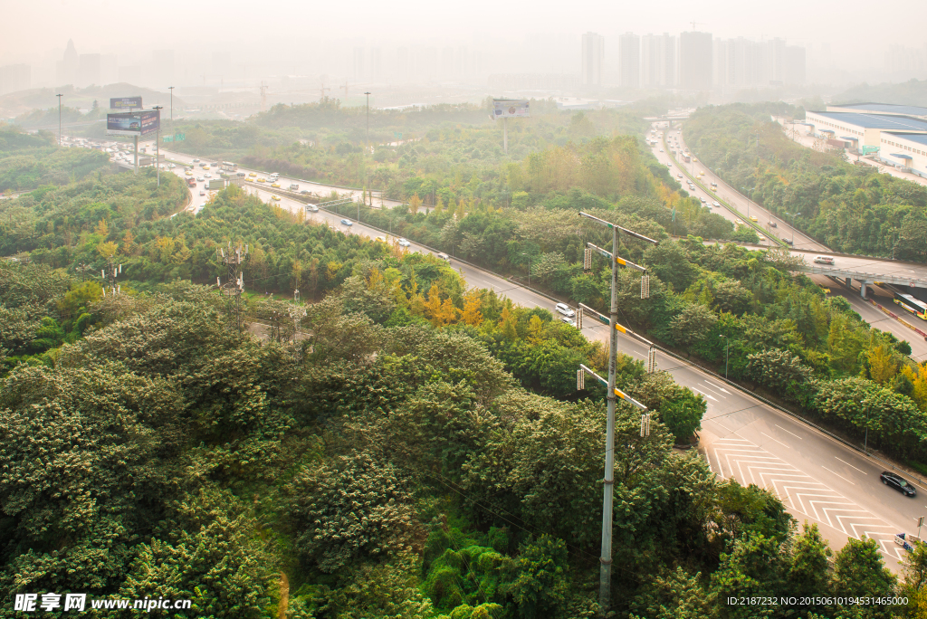 城市风貌 城市道路 城市绿化