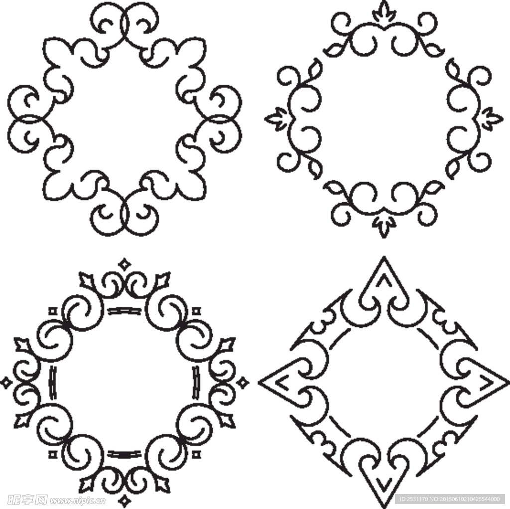 欧式花纹