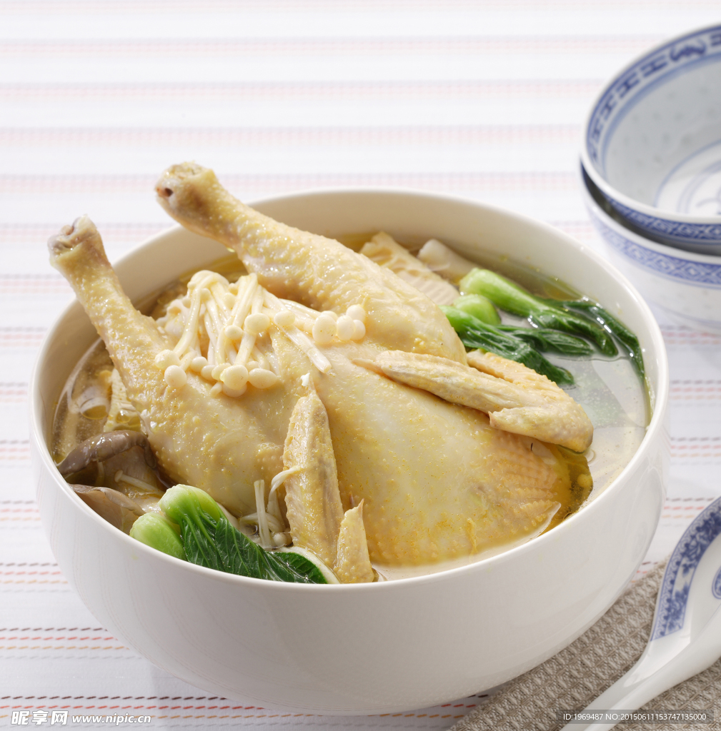 野菌煲鸡