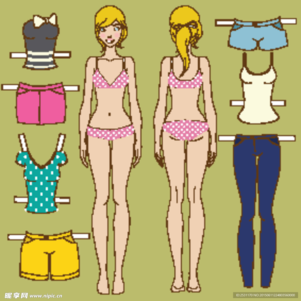 美女全套服装