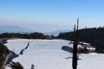 蓝天雪景