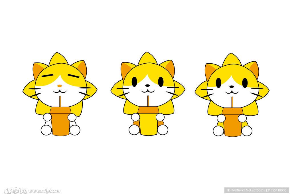 原创猫咪矢量图