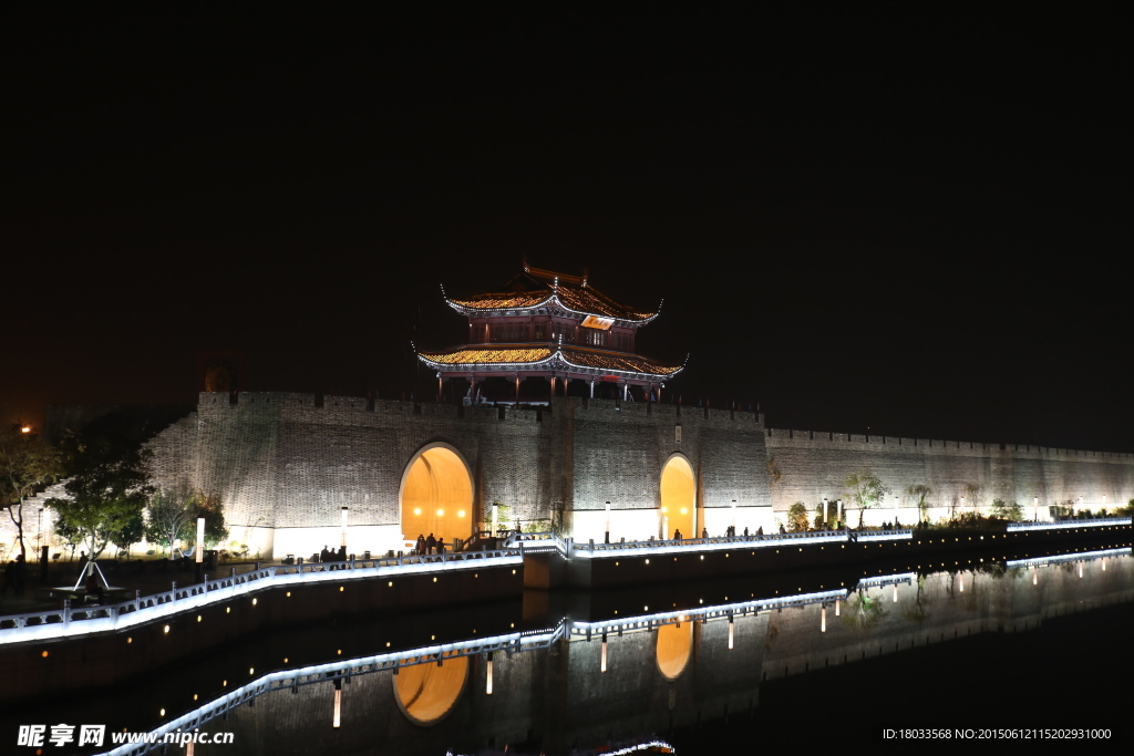 古城夜景