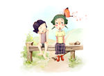 幼儿卡通模板背景
