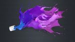 紫色油漆喷墨