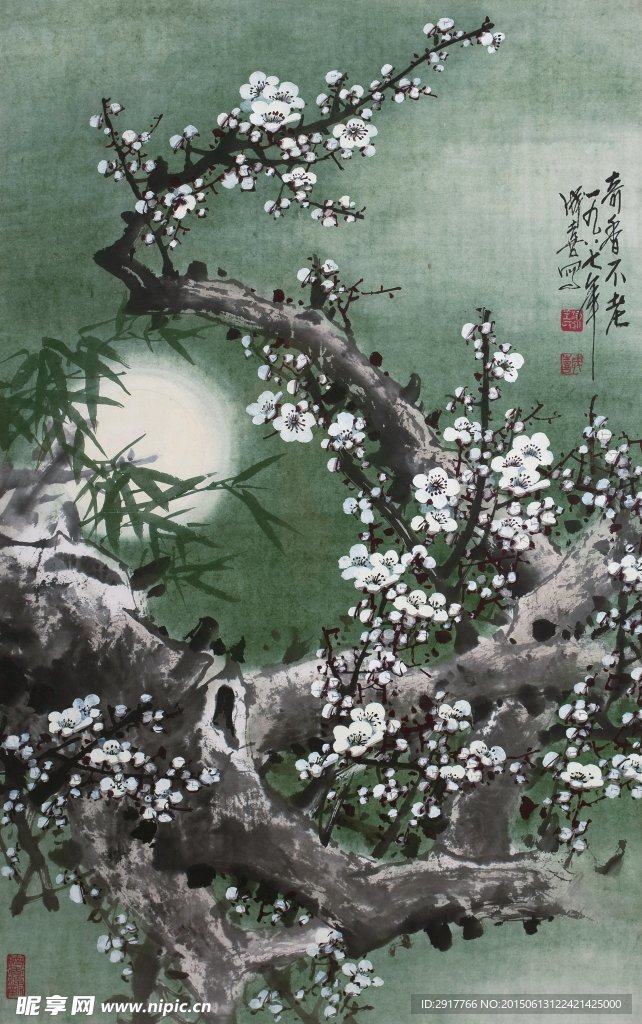 月下梅花