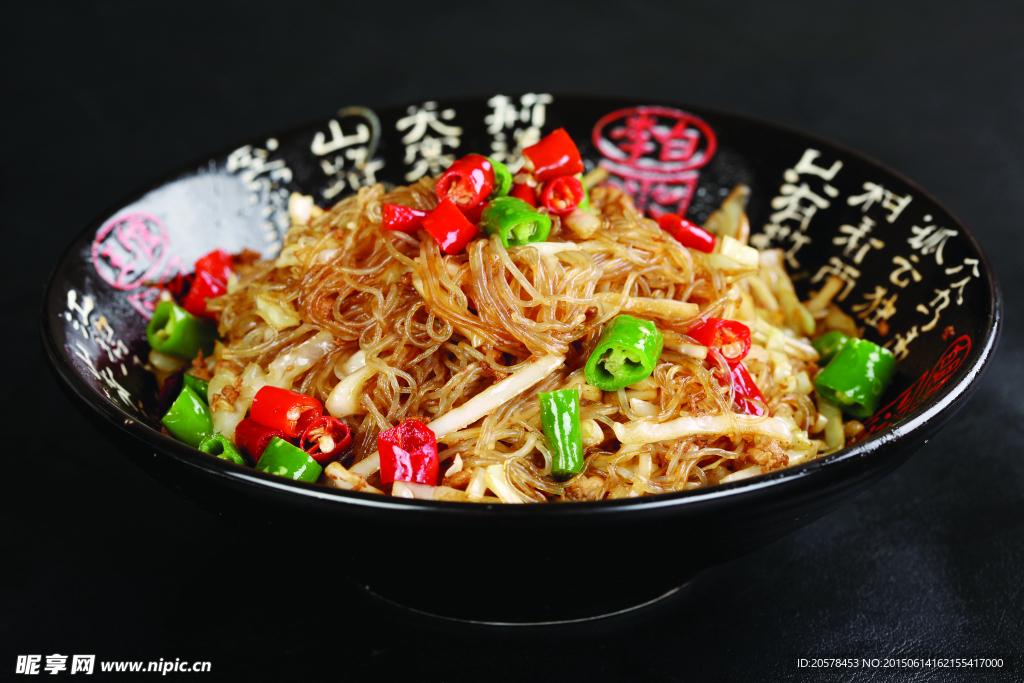 粉丝炒包菜