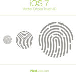 iOS7指纹矢量素材