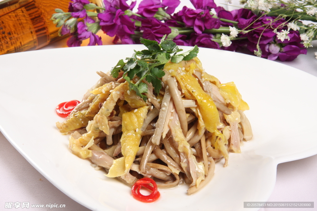 鸡丝茶树菇