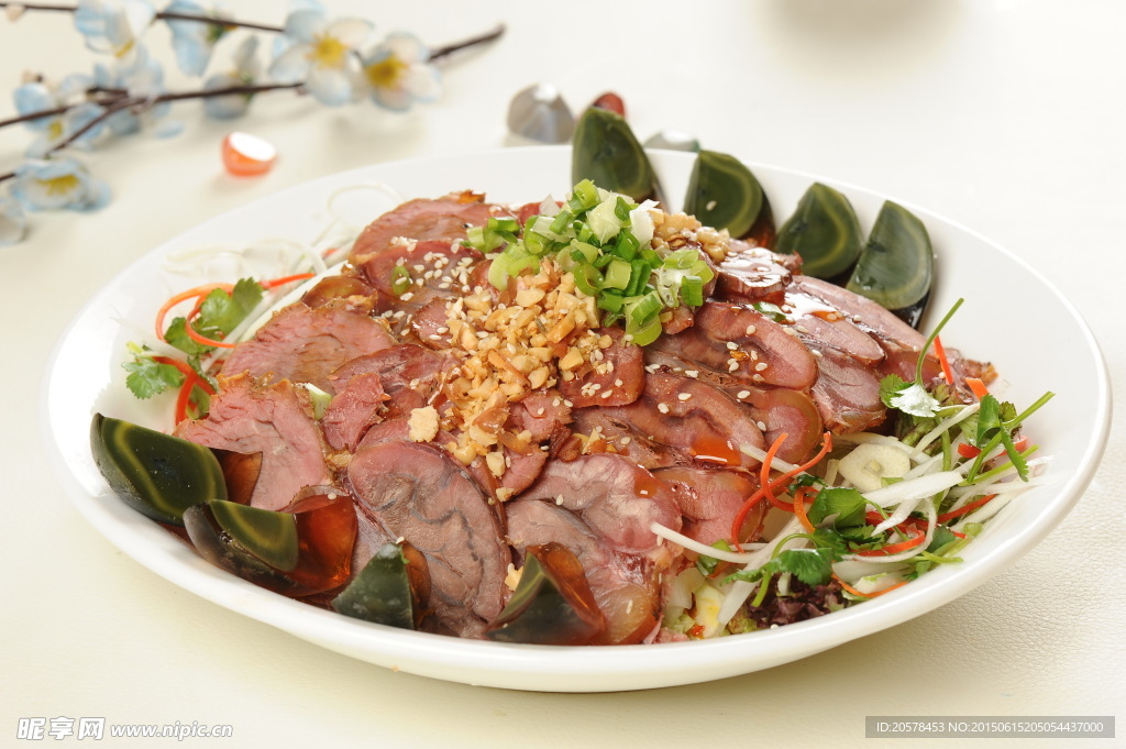 老醋牛肉盘