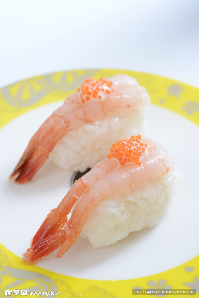 甜虾寿司  菜谱素材