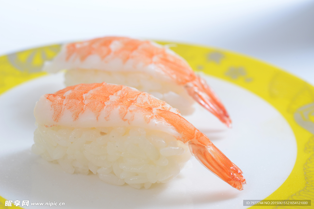 鲜虾寿司  菜谱素材