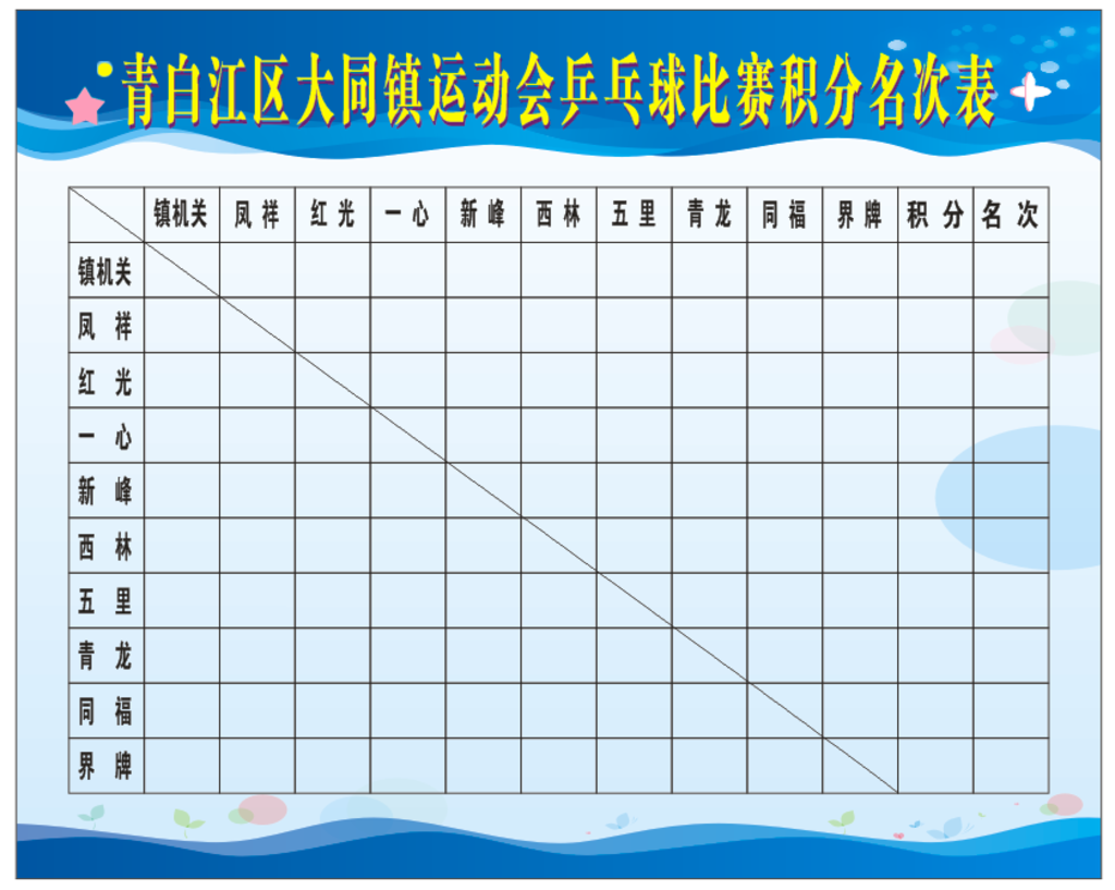 比赛海报