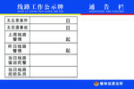 线路工作公示牌