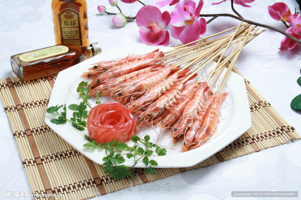 韩试串烧虾