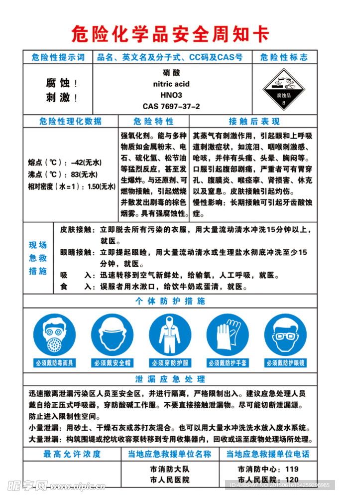 化学品安全牌