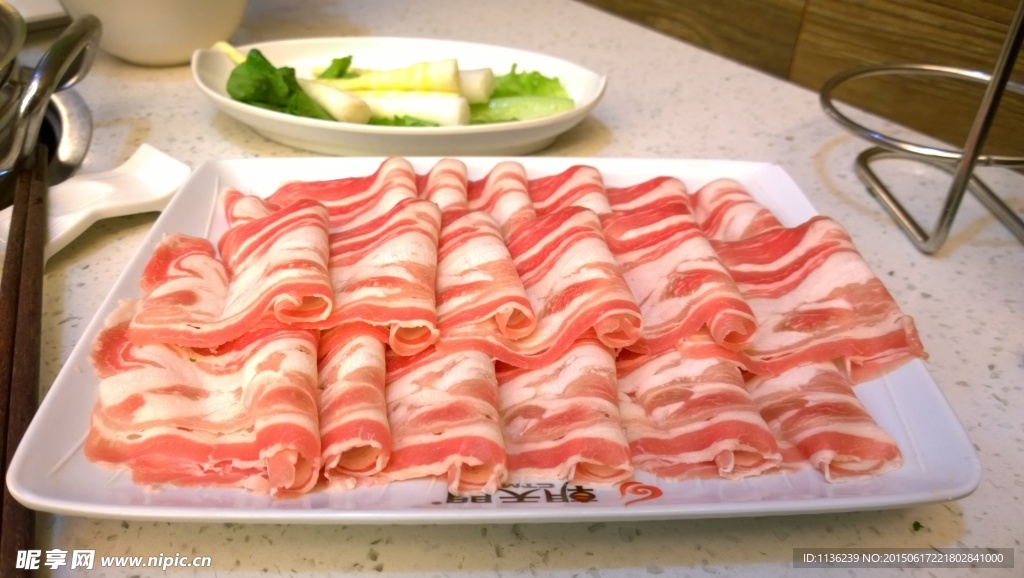 火锅 羊肉卷 配料