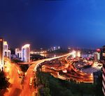重庆菜园坝长江大桥夜景