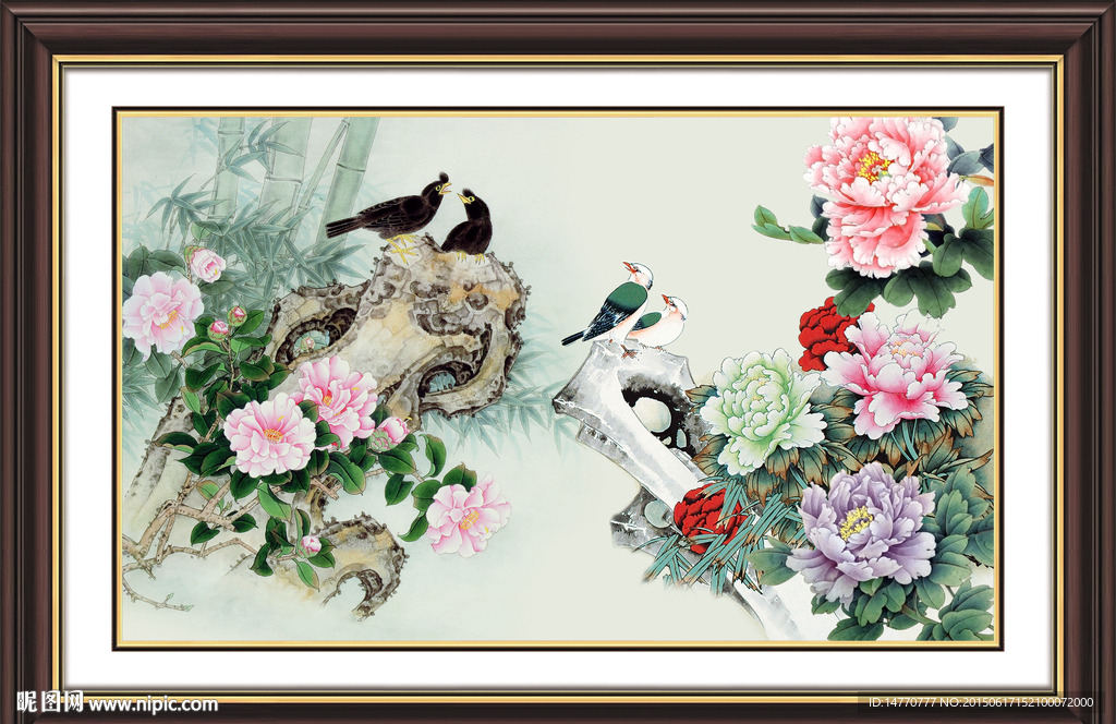 国画牡丹