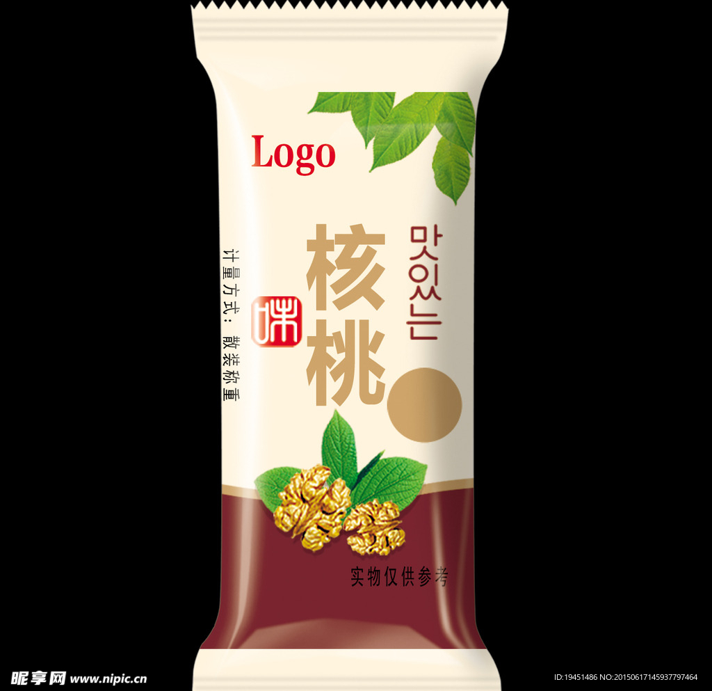 核桃酥糖糖标展开图