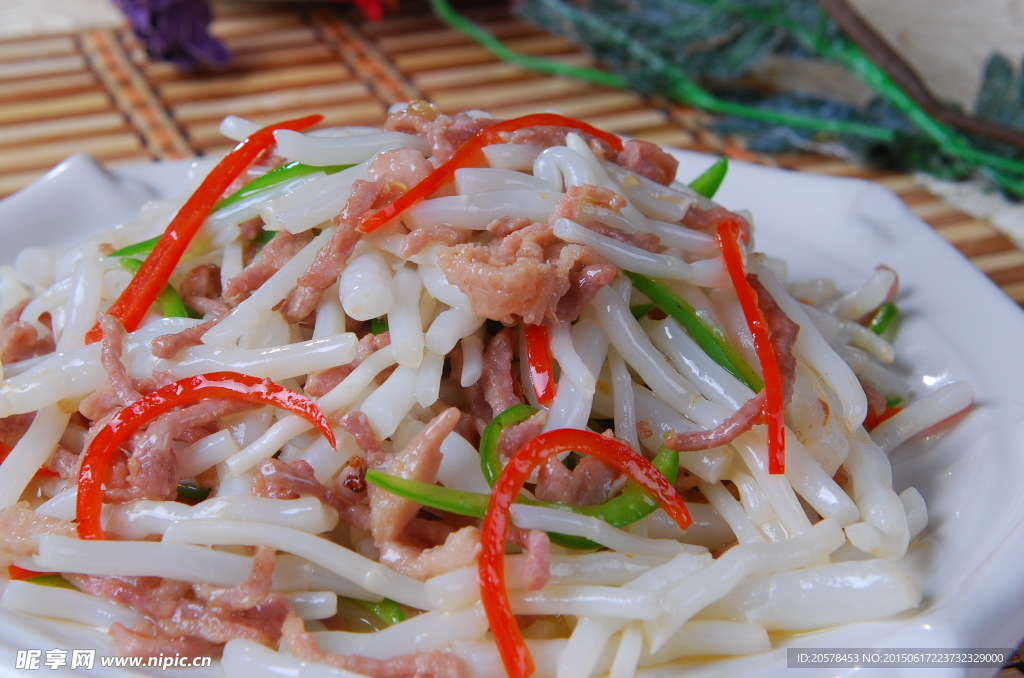 酸地根炒肉丝