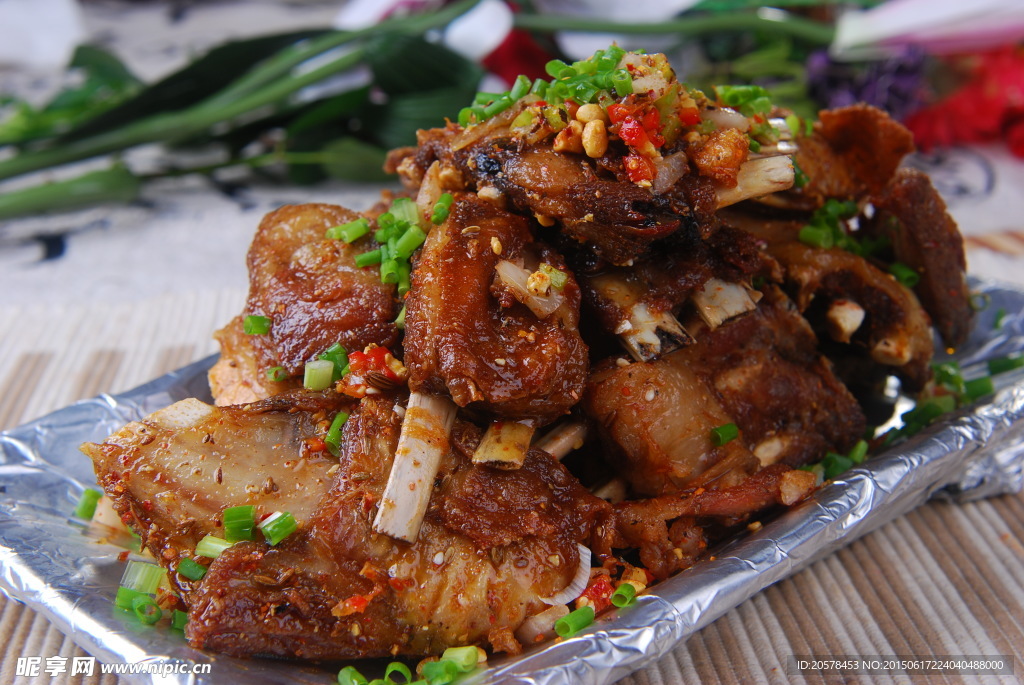 炒烤羊排