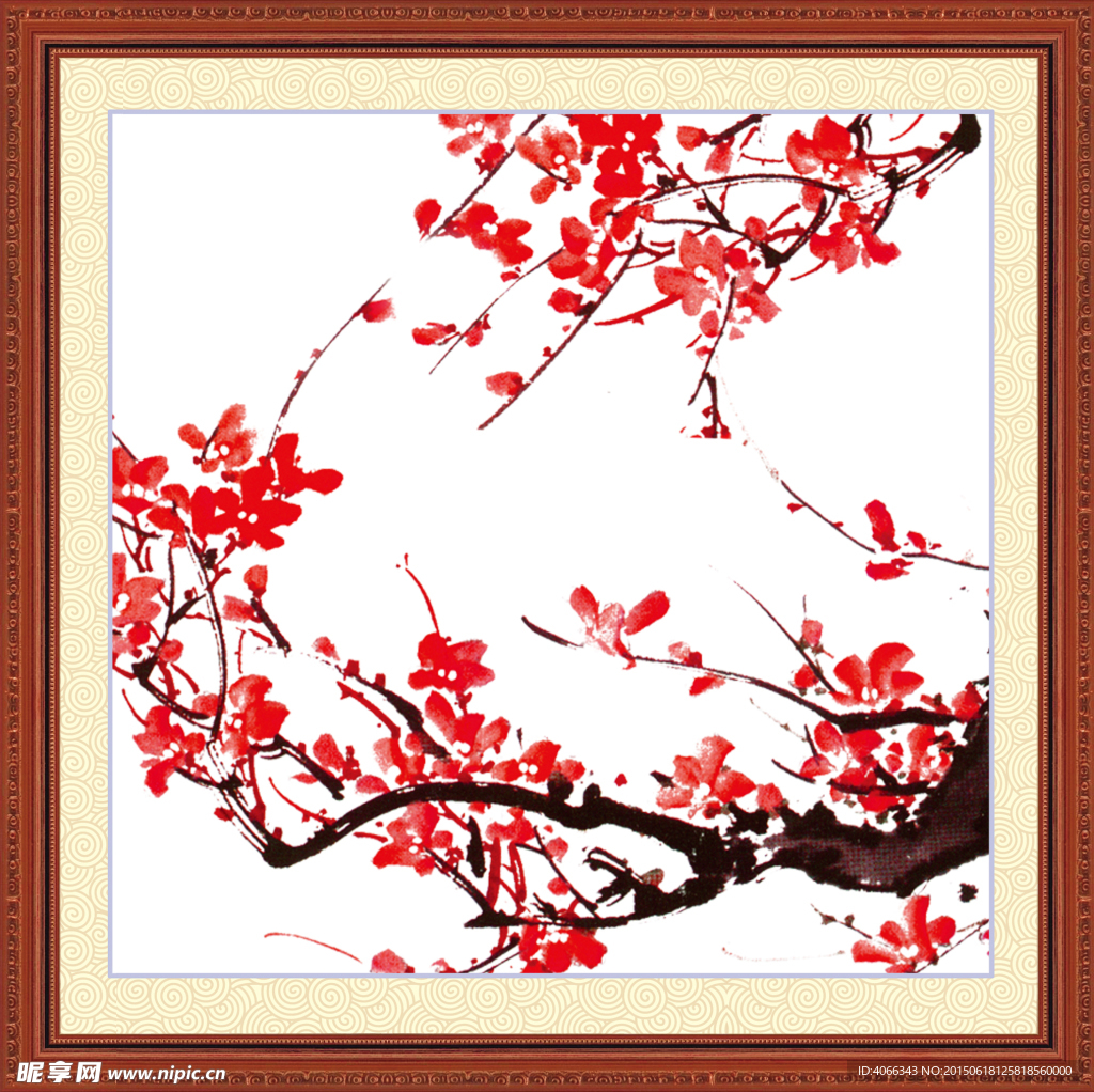 国画 梅花