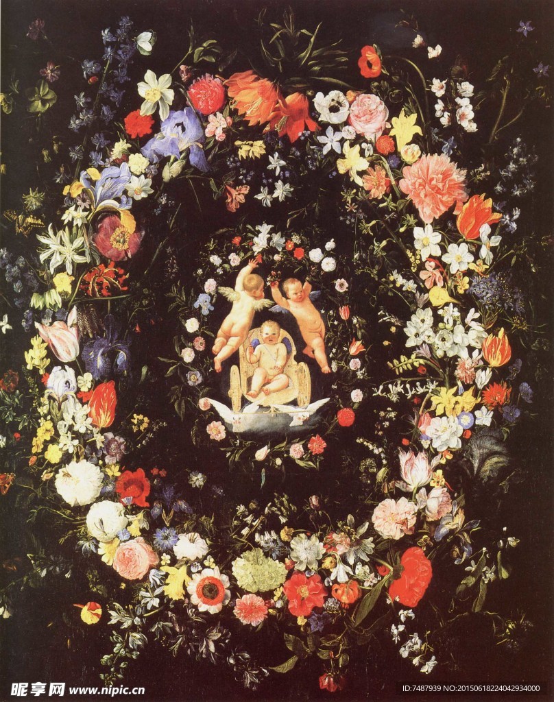 油画花卉