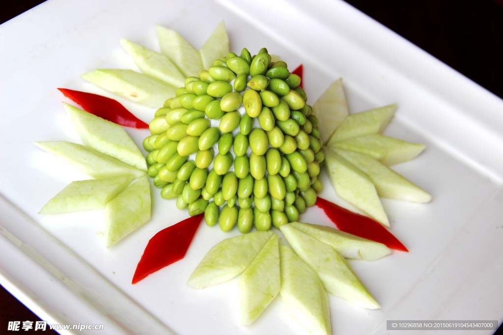 蔬菜 丝瓜毛豆米