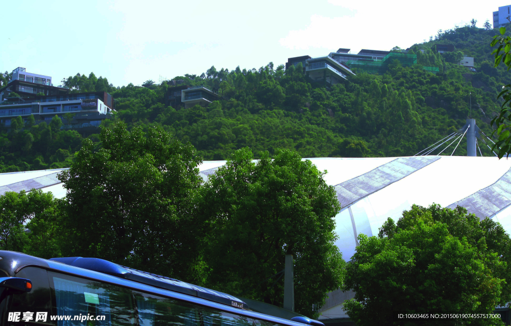 海岸风光 景区建筑