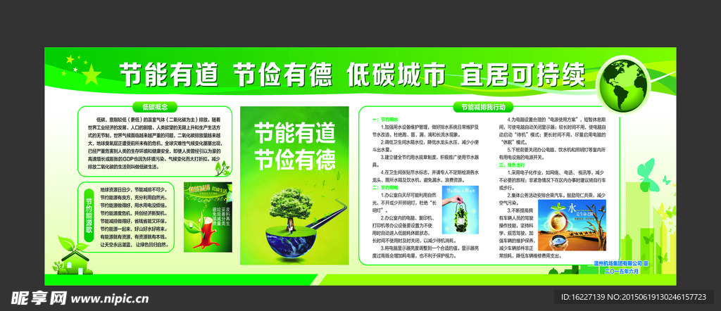 节能环保宣传栏