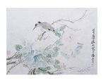 蔷薇花鸟