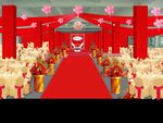 红色婚礼现场效果图