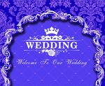 紫色婚礼背景
