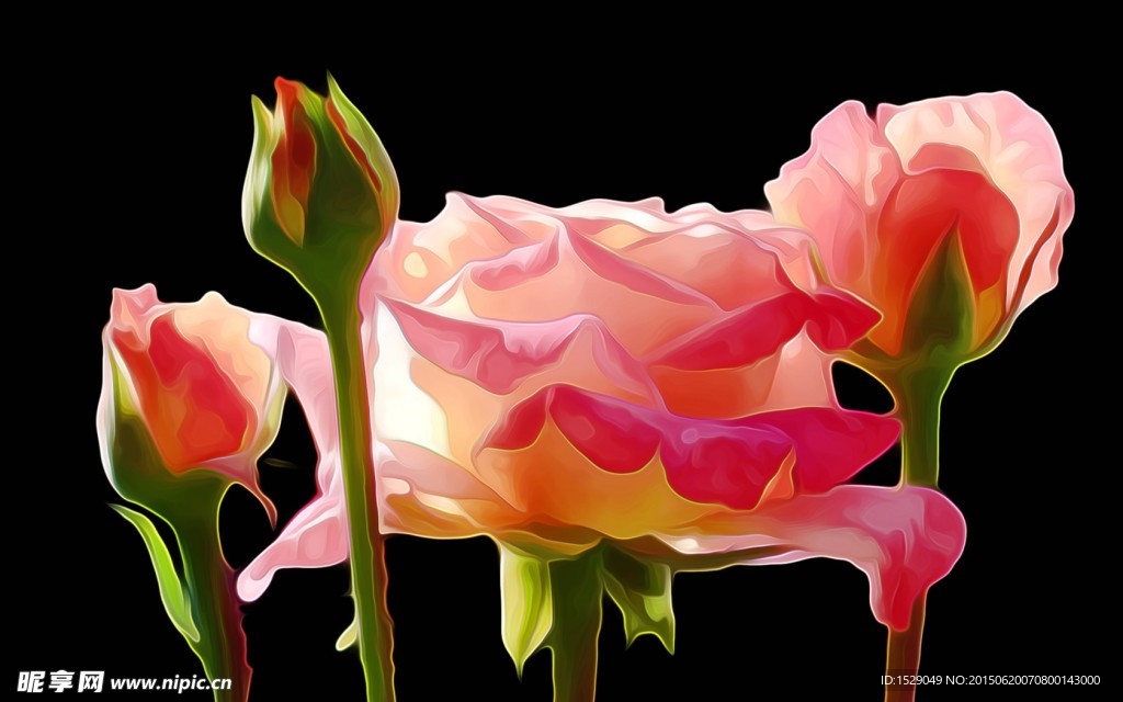 抽象花卉