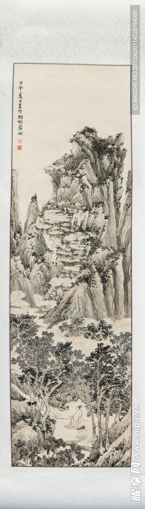 八十寿母山水图