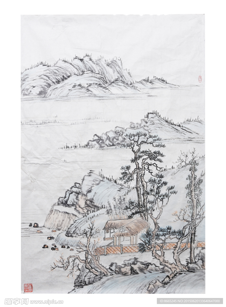 水墨山水画
