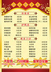 面馆价目表